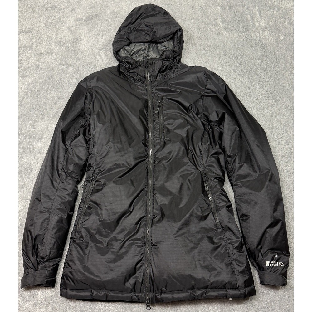 Outdoor Research Womens Floodlight Down 650 Pertex Shield Parka Black Jacket M